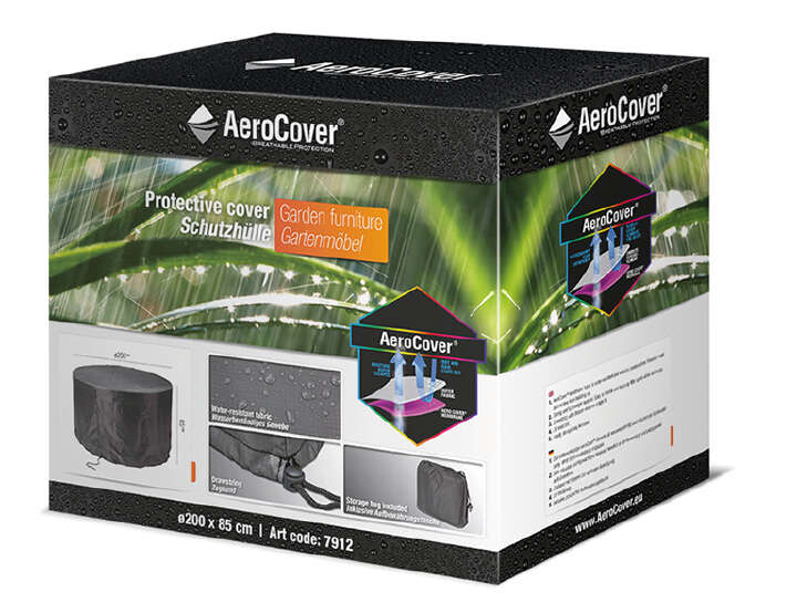 AeroCover Atmungsaktive Schutzhülle für Sitzgruppen Ø200xH85 cm